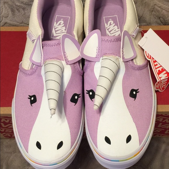 VANS ASHER UNICORN GLITTER SLIP ON - Picture 8 of 10